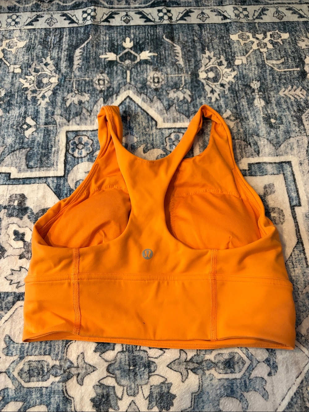 Lululemon Orange Women's High-Neck sports bra - Picture 2 of 8